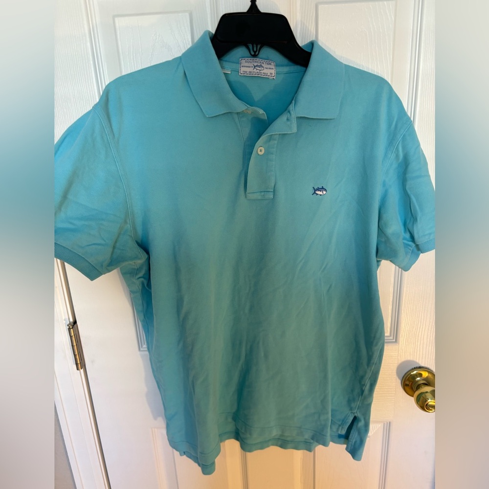 Southern Tide Skipjack Polo in Blue Size Large